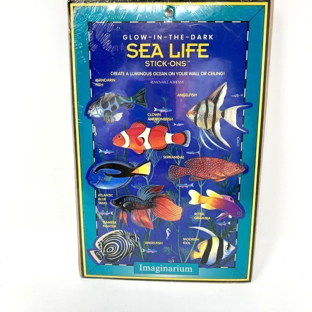 Imaginarium Glow-In-The-Dark Sea Life Stick Ons Wall Ceiling Decor